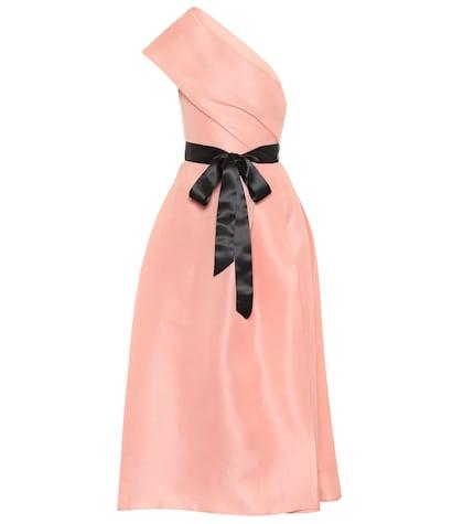 Dundas One-shoulder Silk Satin Gown