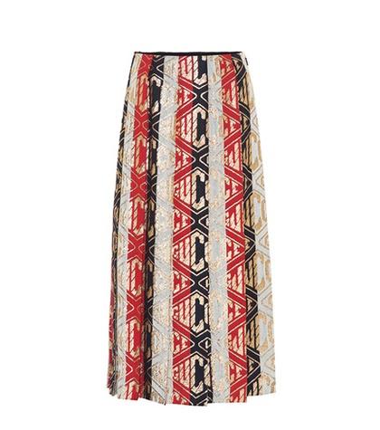 Gucci Striped Wool-blend Midi Dress