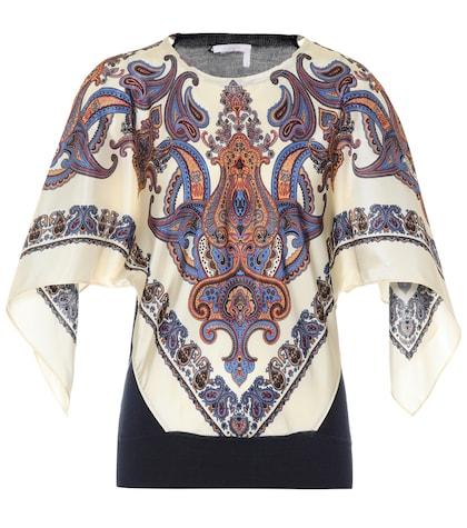 Chlo Paisley Silk And Cotton Top