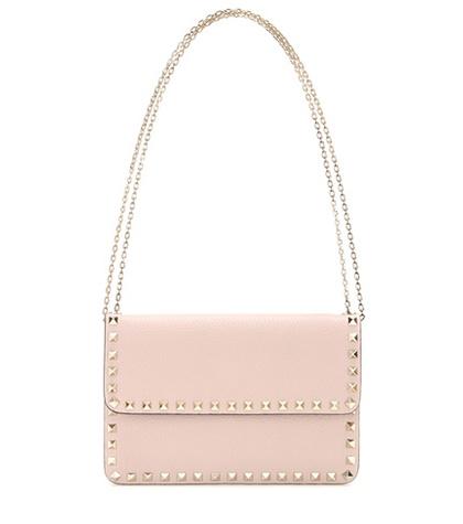 Givenchy Valentino Garavani Rockstud Leather Shoulder Bag