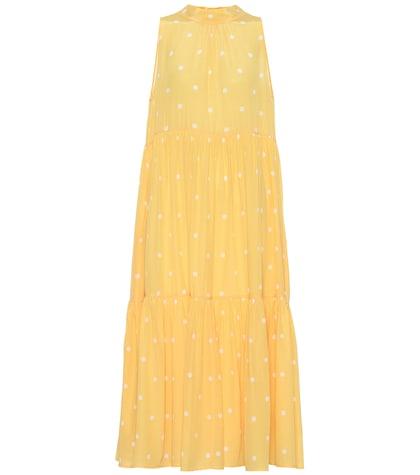 Asceno Polka-dot Silk Crêpe Midi Dress