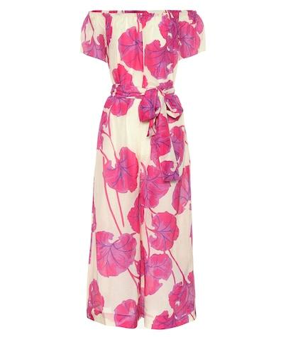 Diane Von Furstenberg Helena Cotton And Silk Jumpsuit