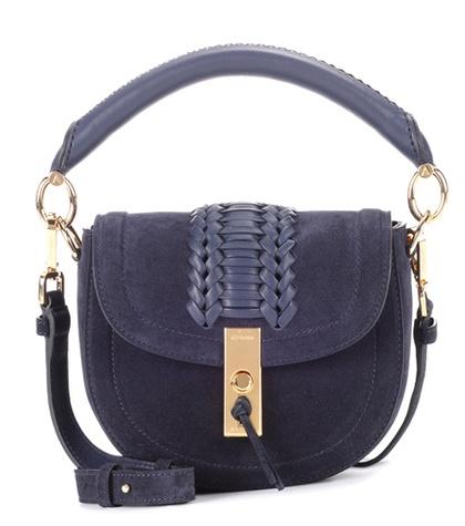 Altuzarra Ghianda Mini Suede Saddle Bag