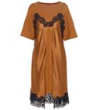 Maison Margiela Silk And Cotton Slip T-shirt Dress