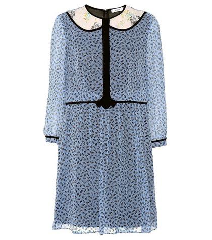 Coach Duck Geo Printed Silk Dress