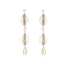 Etro Shell And Crystal Drop Earrings