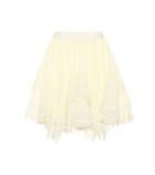 Ulla Johnson Hollace Lace-trimmed Cotton Skirt