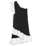 Givenchy Asymmteric Ruffled Silk Dress