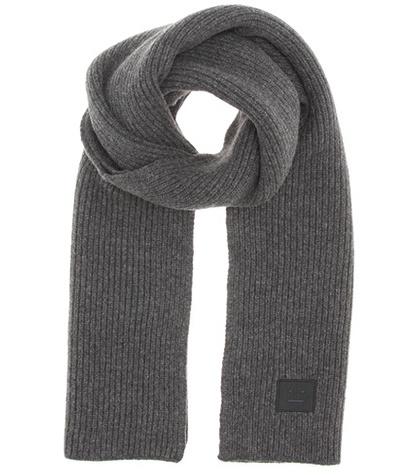 Jimmy Choo Bansy Face Knitted Wool Scarf