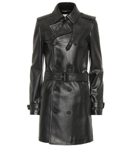 Saint Laurent Leather Trench Coat