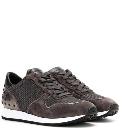 Tod's Fabric And Leather Sneakers