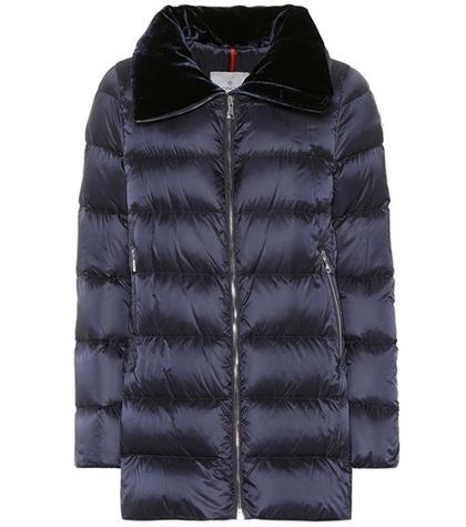Moncler Torcol Velvet-collar Down Coat