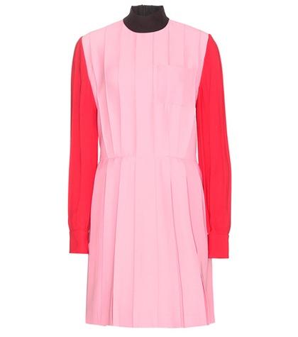 Miu Miu Silk And Wool-blend Dress