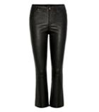 Stella Mccartney Selena Mid-rise Cropped Leather Trousers