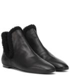 Balmain Eros Shearling-lined Ankle Boots