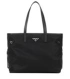 Prada Leather-trimmed Fabric Tote