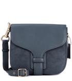 Burberry Leather And Suede Shoulder Bag