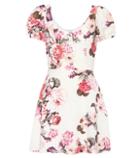 Lpa Floral-printed Linen And Cotton Dress