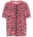 Saint Laurent Zebra-printed Cotton T-shirt