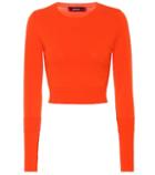 Roberto Cavalli Gwin Crêpe Crop Top