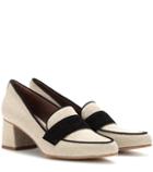 Tabitha Simmons Margot Suede-trimmed Canvas Pumps