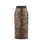Dolce & Gabbana Leopard Crêpe Pencil Skirt
