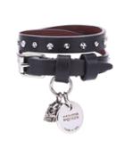 Prada Studded Leather Wrap Bracelet