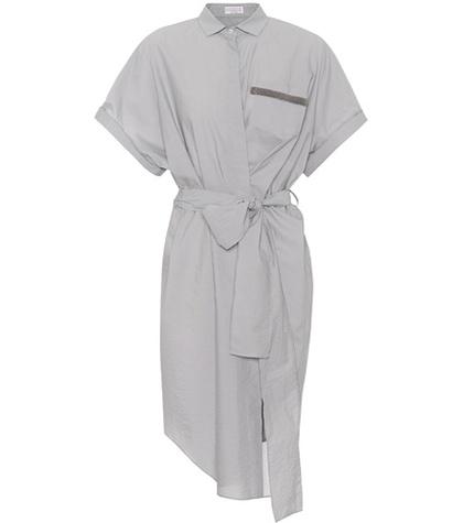 Brunello Cucinelli Embellished Cotton-blend Shirt
