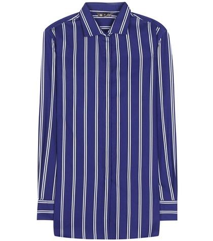 Loro Piana Kara 16 Striped Cotton Shirt
