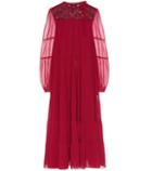 Roger Vivier Silk Maxi Dress