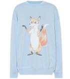 Acne Studios Fox Print Cotton Sweatshirt