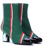 Marco De Vincenzo Striped Ankle Boots