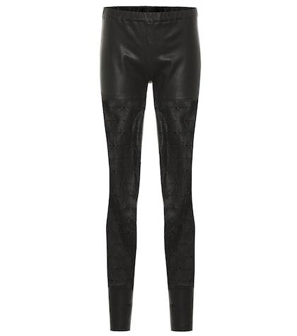 Alessandra Rich High-rise Skinny Leather Pants