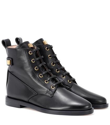 Balenciaga Ryder Leather Ankle Boots