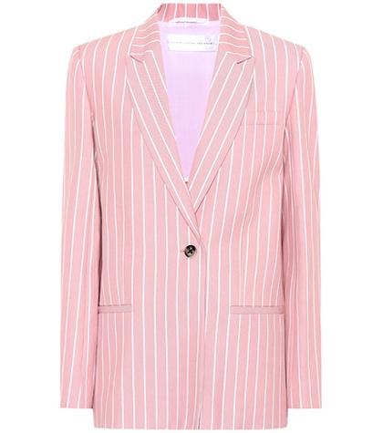 Victoria Victoria Beckham Striped Cotton Blazer