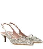 Tabitha Simmons Exclusive To Mytheresa.com – Layton Glitter Slingback Pumps