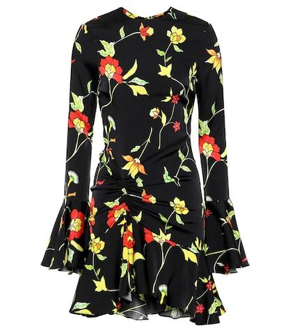 Caroline Constas Monique Floral Silk-blend Dress