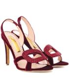 Gucci Exclusive To Mytheresa – Aurora Embellished Velvet Sandals