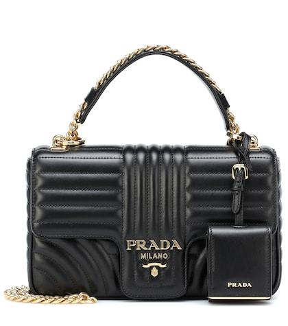 Prada Diagramme Medium Shoulder Bag