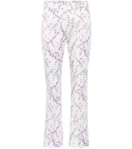 Max Mara Badess Floral-printed Cotton Trousers
