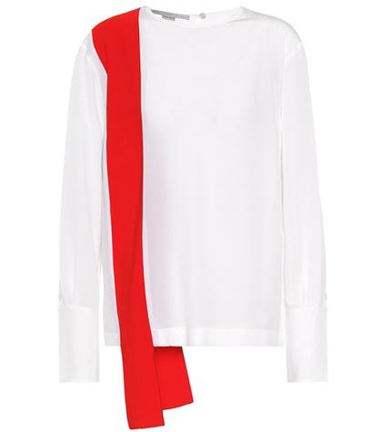 Stella Mccartney Panelled Silk Blouse