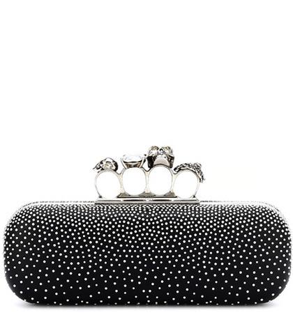 The Row Swarovski Studded Leather Clutch