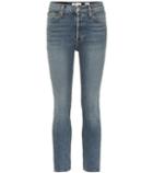 Re/done High Rise Ankle Crop Jeans
