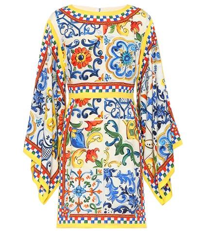 Gucci Printed Silk Minidress