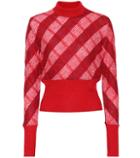 Miu Miu Checked Mohair-blend Sweater