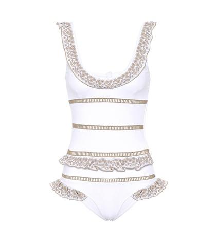 She Made Me Lily Embroidered Swimsuit