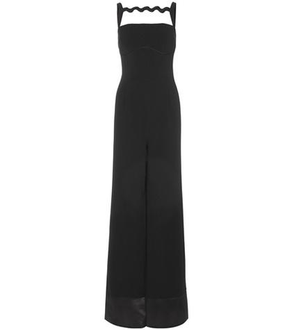 Mary Katrantzou Moss Silk-blend Crêpe Jumpsuit