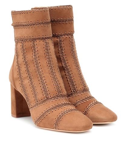 Alexandre Birman Beatrice Suede Ankle Boots