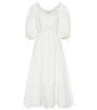 Jonathan Simkhai Puff-sleeve Cotton Midi Dress