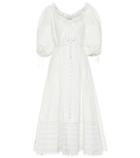 Jonathan Simkhai Puff-sleeve Cotton Midi Dress